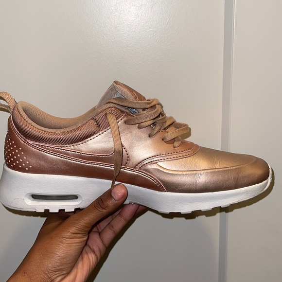 Rose Gold Nike Sneakers - Picture 2 of 6